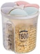Aiwanto 1500ml Storage Box Storage Container 3 Grid Storage Jar Kitchen Storage Plastic Jar(Grey)