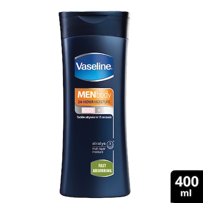 Vaseline Men Body Lotion Fast Absorbing 400ml