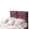 In House Le&oacute;n Velvet Bed Frame - King - 200x200 cm - Dark Pink