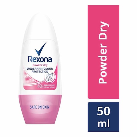 Rexona Roll On Deodorant, Powder Dry - 50 ml