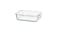 Food container, rectangular/glass1.0 l