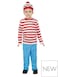 Smiffys Wheres Wally Fancy Dress Costume for Toddler- T2 Size- Red/White