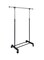2-Piece Rail Roll Cloth Rack Black/Silver