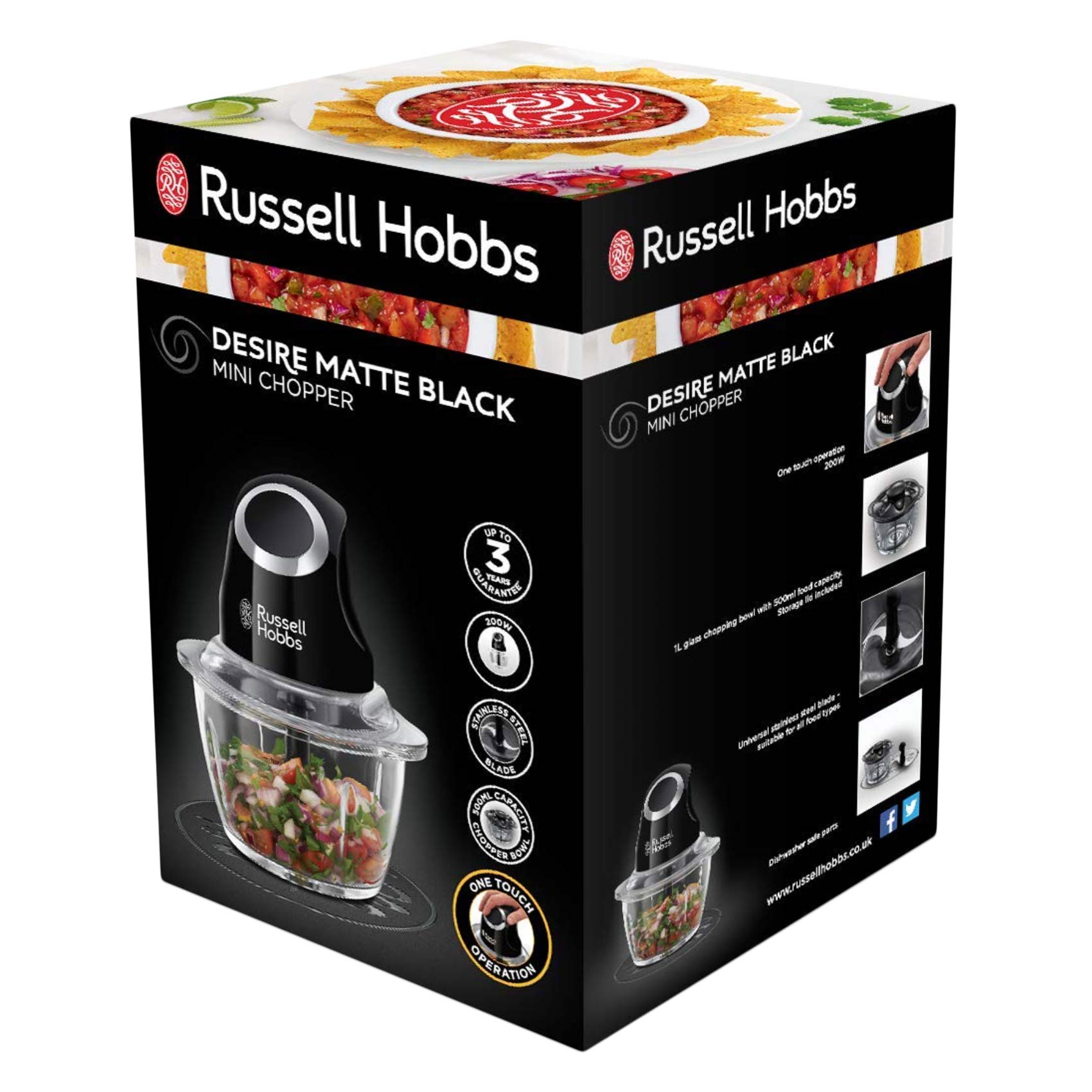Buy Russel Hobbs 24662 Mini Chopper 200W Online | Carrefour