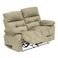 In House Velvet Double Recliner Chair - Dark Ivory - NZ60