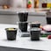 Vsell24 100Pc 4 Ounce Plastic Disposable Portion Cup Containers With Lid Sauce Jello Shot Souffl&eacute; Sampling Cups Black
