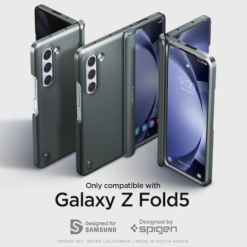 Spigen Slim Armor Pro, Hinge Coverage, Designed For Samsung Galaxy Z Fold 5 Case Cover (2023) - Abyss Green