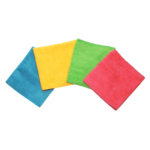 Vileda Colors Microfiber Cloth Multi Pack 4 Pieces