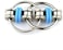 Bike Chain Fidget Stress Reducer For Adults And Kids - Blue