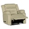 In House Velvet Rocking &amp; Rotating Recliner Chair - Dark Ivory - NZ30