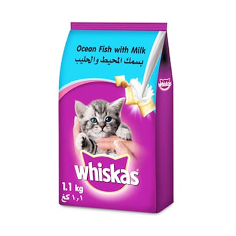 Buy Whiskas Junior Cat Food Ocean Fish With Milk Dry 212 Months