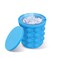 Generic-Ice Cube Maker Revolutionary Space Saving Ice-Ball Makers Bucket Party Drink Silicone Trays Mold Kitchen Tools for Chilling Burbon Whiskey Cocktail Beverages (Large)