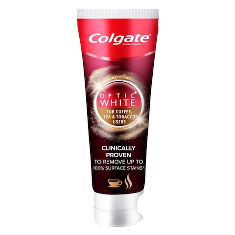 Colgate Toothpaste Optic White For Coffee Tea And Tobacco Users 75 Ml