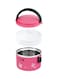 Royalford Round Lunch Box Pink/White/Black 1L