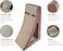Cat Scratching Cardboard Box, Sloppy Triangular Scratcher Box, Scratching Catnip, Cat Play, Natural Scratching, Cozy Cat Scratching, Redish Color, Large L=35cm
