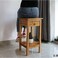 LINGWEI Small Wooden Coffee Table with Storage Rack Simple Corner Living Room Sofa Side Table Living Room Telephone Stand Flower Racks Pots Shelf