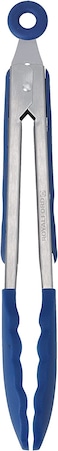 Royalford Silicone Food Tong, 27cm Food Grade Tong, RF10656 Stainless Steel Handle With Easy Grip &amp; Smart Padlock System Tong For Serving, Frying, &amp; Cooking, Multicolor