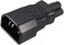 EC320 Power Socket Adapter for Cord Connector Male C14 to Female C5