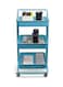 Almufarrej 3-Tier Utility Cart Light Blue