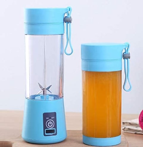 Generic Handheld Portable Mini USB Electric Juicer Blender Bottle, 380ml, 4 Blades