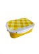 Yolo Modern Lunch Box With Two Compartments With Spoon ‐ Yellow