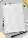 لوحة  دفتر سلك ٦٠ ورقة بغلاف من الورق المقوى بتصميم اكواب كلاسيكية، لتسجيل الملاحظات وتدوين التذكيرات للعمل أو الجامعة أو المدرسة