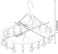 Aiwanto Drying Rack 18 Clip Drying Rack for Cloths Clip and Drip Cloth Hanging Rack (Pink)