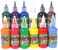 JMD 720 Ml Washable Finger Paint For Kid 12 Colors (60Ml*12) Non-Toxic Pigment Inks Acrylic Paint Graffiti Painting Art Set Hose Diy Craft