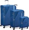دلسي باريس طقم شنة سفر من ثلاثة قطع  مارينجا 4 وات  82-71-55 سم، أزرق
