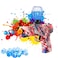 Graffiti Gun Electric Splatter Ball, Kids Toy Blaster, Outdoor Shooting Team Game, 12+ Ages