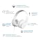 Motorola Moto XT120 Over-Ear Wired Headphones With Mic Titanium White