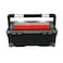 Tactix Plastic Box With Organizer, Black/Grey/Orange, 28&times;56&times;24cm