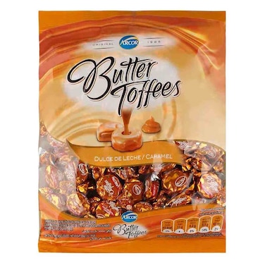 Arcor Caramel Butter Toffees, 500g