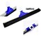 Lavish [ 1-Unit ] Heavy Duty Metal Blade Floor Wiper With Handle, Blue