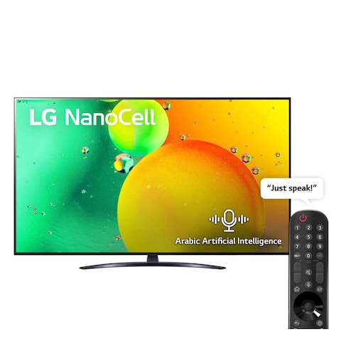 LG 55NANO776QA | NanoCell TV |  55 Inch | NANO79 Series | 4K Ultra HD | Cinema Screen Design | WebOS | ThinQ | Surround Sound | Voice Control | Gaming TV