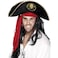 Smiffys Pirate Hat with Skull and Crossbones- Black