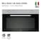 BOJ Built In 90cm Gas Oven, OVG-9591BX, Stainless Steel With Black Glass, Multifunction Gas Cooker With 6 Cooking Functions, High Quality LPG Cooker, Made In Italy - 1 Year Manufacturer Warranty