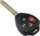 Rubik 4 Button Replacement Keyless Entry Remote Car Key Case for 2007 2008 2009 2010 Toyota Camry HYQ12BBY