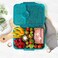 Essen - Tritan Bento Lunch Box for Kids Girls - Teal Ballerina