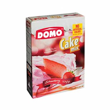 Domo Cake Mix Strawberry 500GR