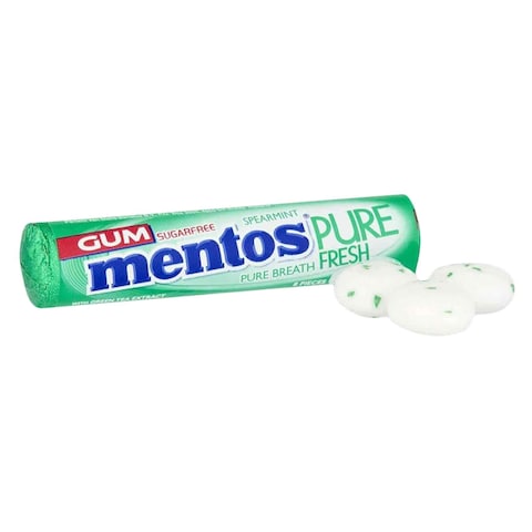 Mentos Pure Fresh Chewing Gum Spearmint 15.75g