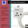 Hassan single white extension socket 13A premium quality