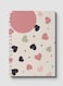 Lowha Spiral Notebook With 60 Sheets And Hard Paper Covers With Graphic Hearts Design, For Jotting Notes And Reminders, For Work, University, School