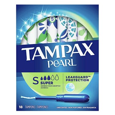 Tampax Compak Pearl Super Tampons 18 Piece
