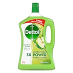 Buy Dettol Antibacterial Power Floor Cleaner , Green Apple Fragrance, 3L in Saudi Arabia