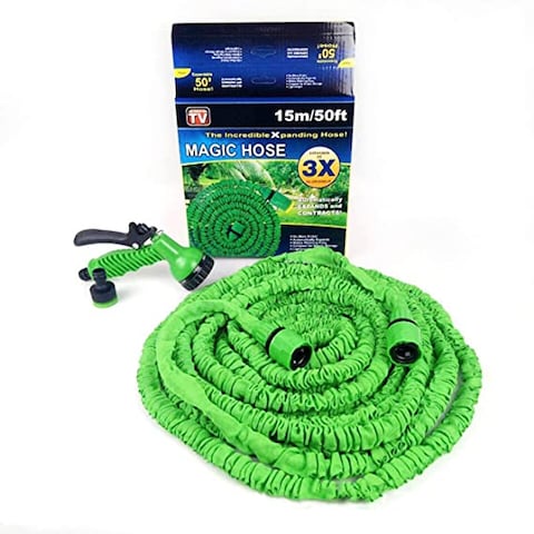 Generic Flexible Telescopic Magic Garden Hose Water Hose High Pressure Plastic Spray Gun Garden Car Water Pipe Hoses With Connector