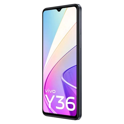 فيفو Y36 - موبايل 6.64 بوصة 256 جيجابايت/8 جيجابايت ثنائي الشريحة شبكة الجيل الرابع - أسود