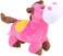 Plush Pet Squakz Flying Cows ( Pink/Yellow/Blue) Dog Toy - Multicolor - 3pc