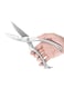 Generic Stainless Steel Solid Poultry Chicken Bone Scissors With Safety Lock Silver