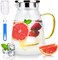 1CHASE Borosilicate Glass Water Pitcher With Stainless Steel Strainer Lid 1500ml